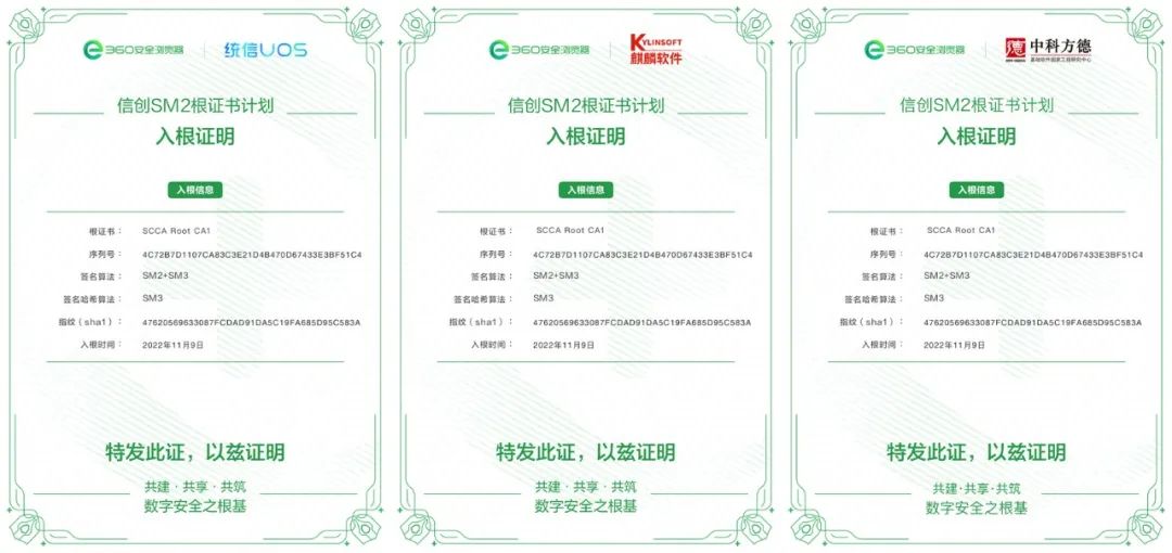 信创安全建设再加码！四川ca入根360信创sm2国密根证书库